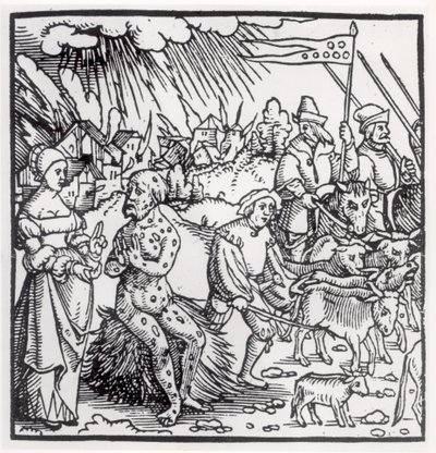 La peste nera, 1348 da English School